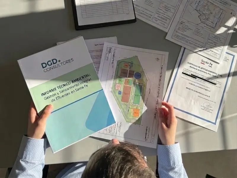 Documentos de ingeniería ambiental de DGD Consultores